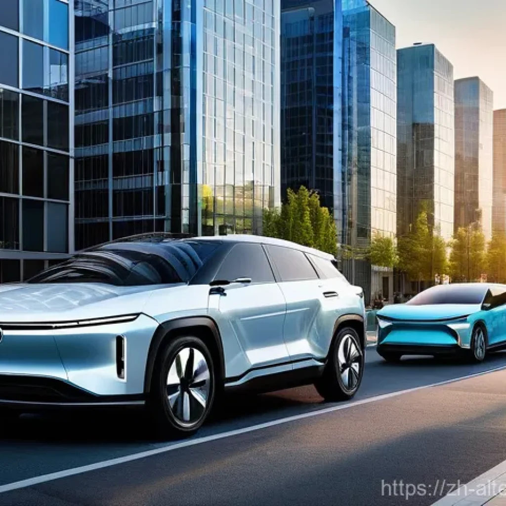 수소차의 미래 - **Prompt 1: A Modern Cityscape with a Hydrogen Fuel Cell Passenger Car**

    Imagine a vibrant, fut...