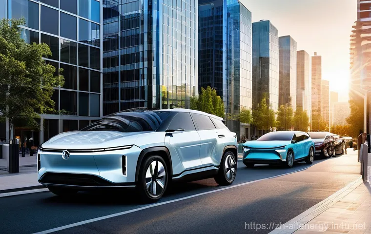 수소차의 미래 - **Prompt 1: A Modern Cityscape with a Hydrogen Fuel Cell Passenger Car**

    Imagine a vibrant, fut...