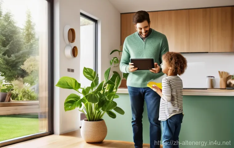 지속 가능한 에너지 - **Prompt:** A breathtaking view of a vast offshore wind farm at dawn. Towering, elegant white wind t...