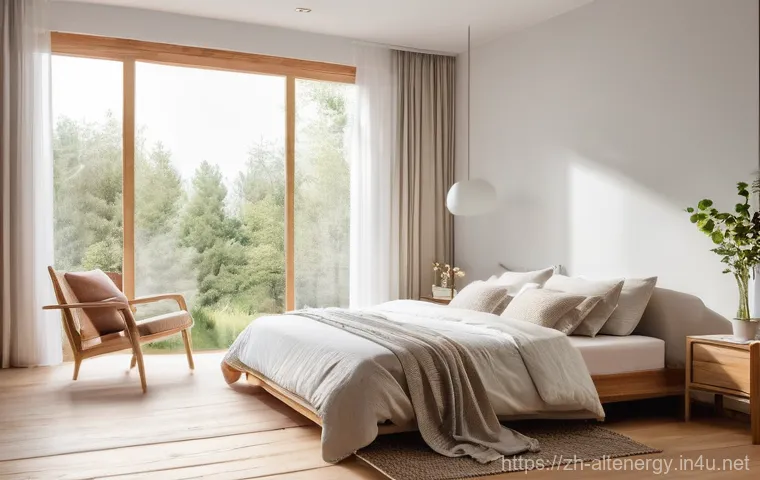 에너지 효율성 개선 - **An organized, contemporary home office or study space, illuminated by a combination of ambient lig...