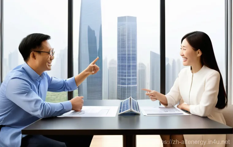 태양광 발전 투자 수익률 - **Prompt: "An awe-inspiring, expansive aerial view of a massive centralized solar power station loca...