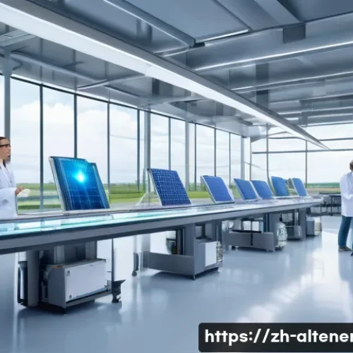 대체에너지의 주요 도전 과제 - A futuristic renewable energy research laboratory scene showing diverse alternative energy technolog...